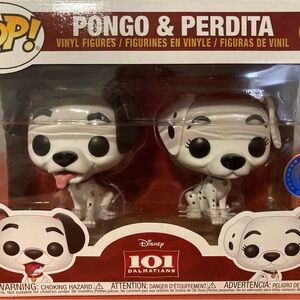 Funko Pop Disney 101 Dalmatians Pongo and Perdita  Vinyl Figures